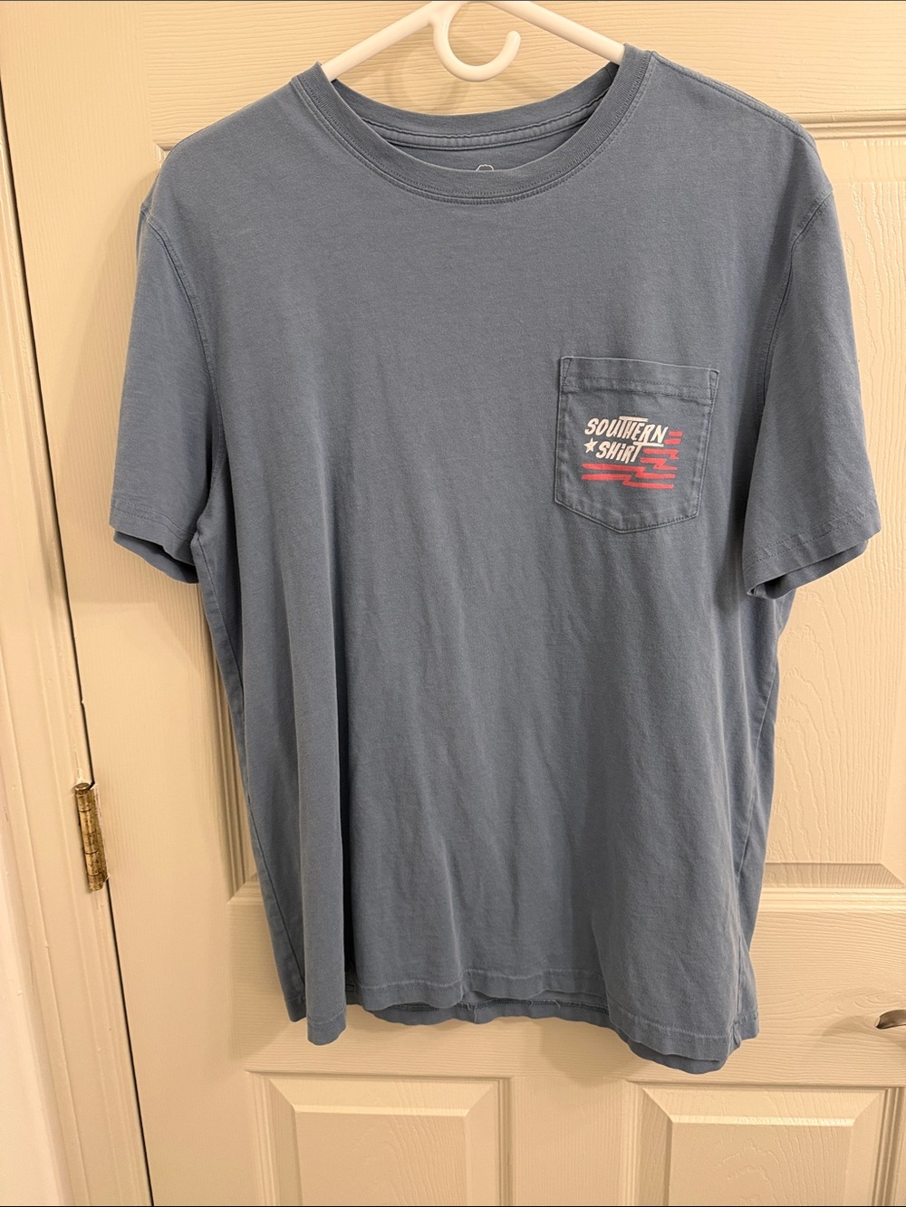 Men’s Short-Sleeve Pocket Tee in Slate Blue